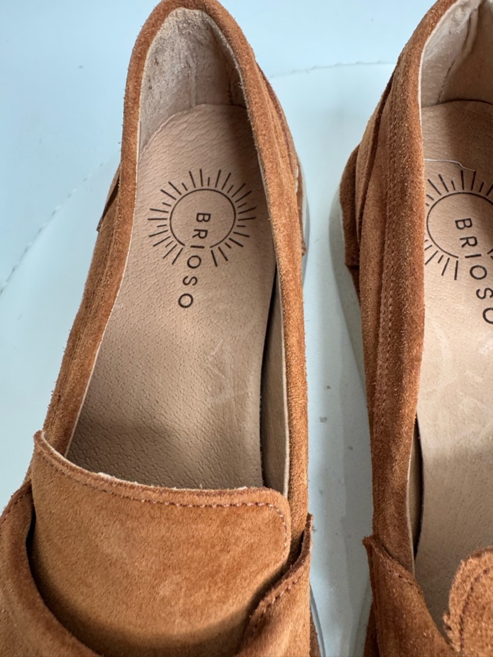 BRSO Suede Penny Loafers in Brown size 8 - Picture 4 of 6